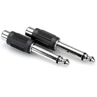 Main product image for Hosa GPR-101 RCA to 1/4" TS Adapter 2 Pack 241-9017
